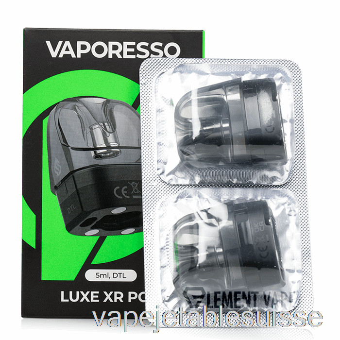 Vape Suisse Vaporesso Luxe Xr ​​gousses De Remplacement 5ml Gousses Dtl